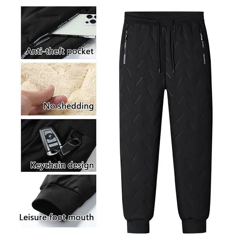 Jogging coupe-vent doublé en polaire – Homme