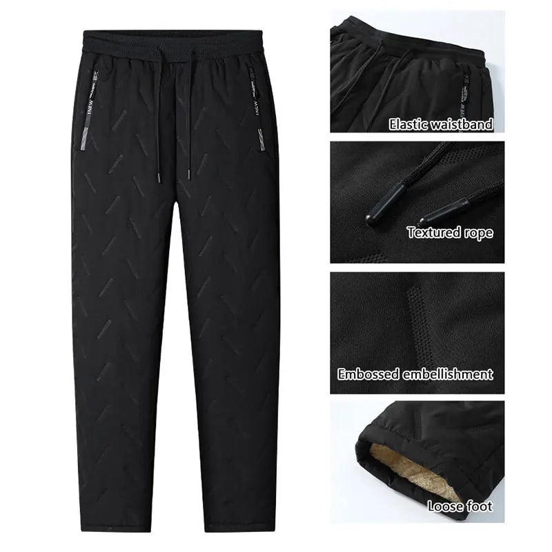 Jogging coupe-vent doublé en polaire – Homme