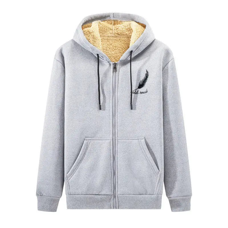 Sherpa-Lined Zip Hoodie – Men