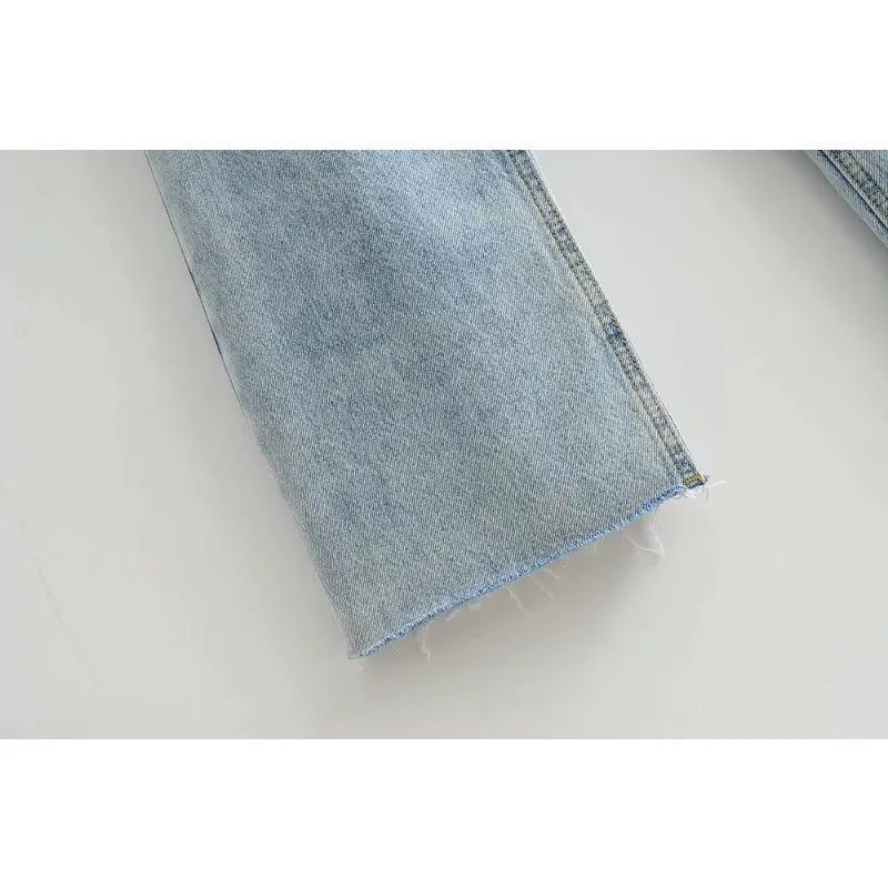 Jean droit taille haute – Femme