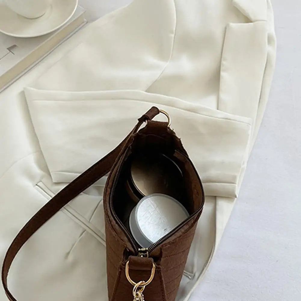 Mini Felt Saddle Shoulder Bag – Women