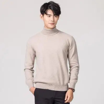 Soft Cashmere Feel Turtleneck – Men