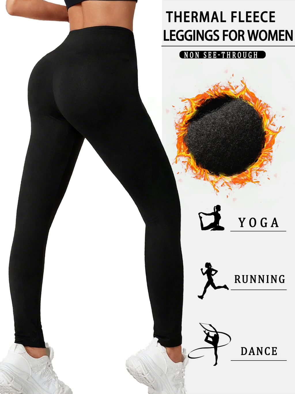 Legging thermique doublé de polaire – Femme