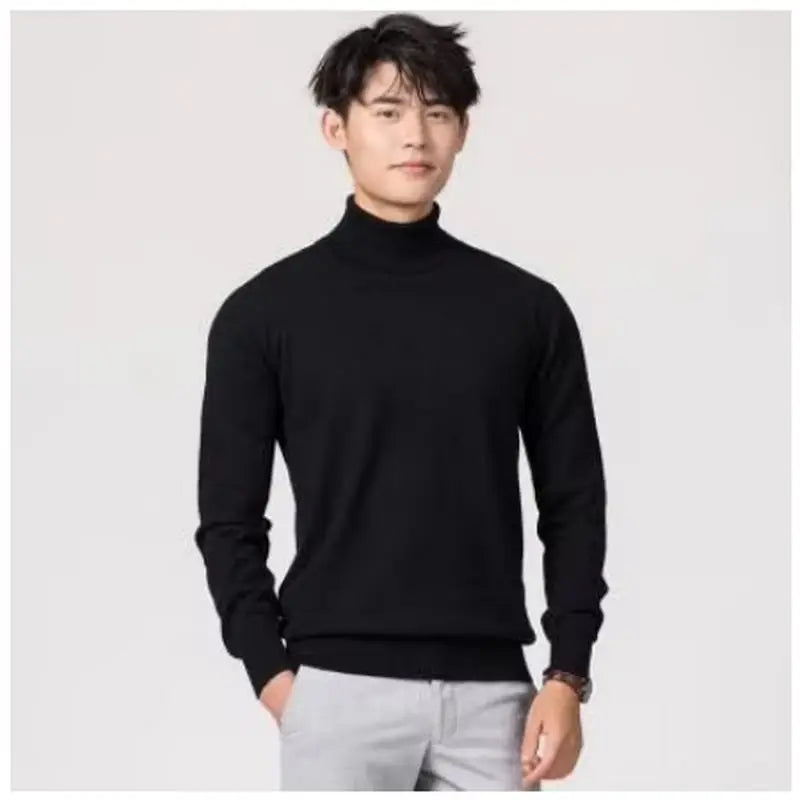 Soft Cashmere Feel Turtleneck – Men