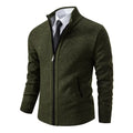 Zip Stand-Collar Knit Jacket – Men