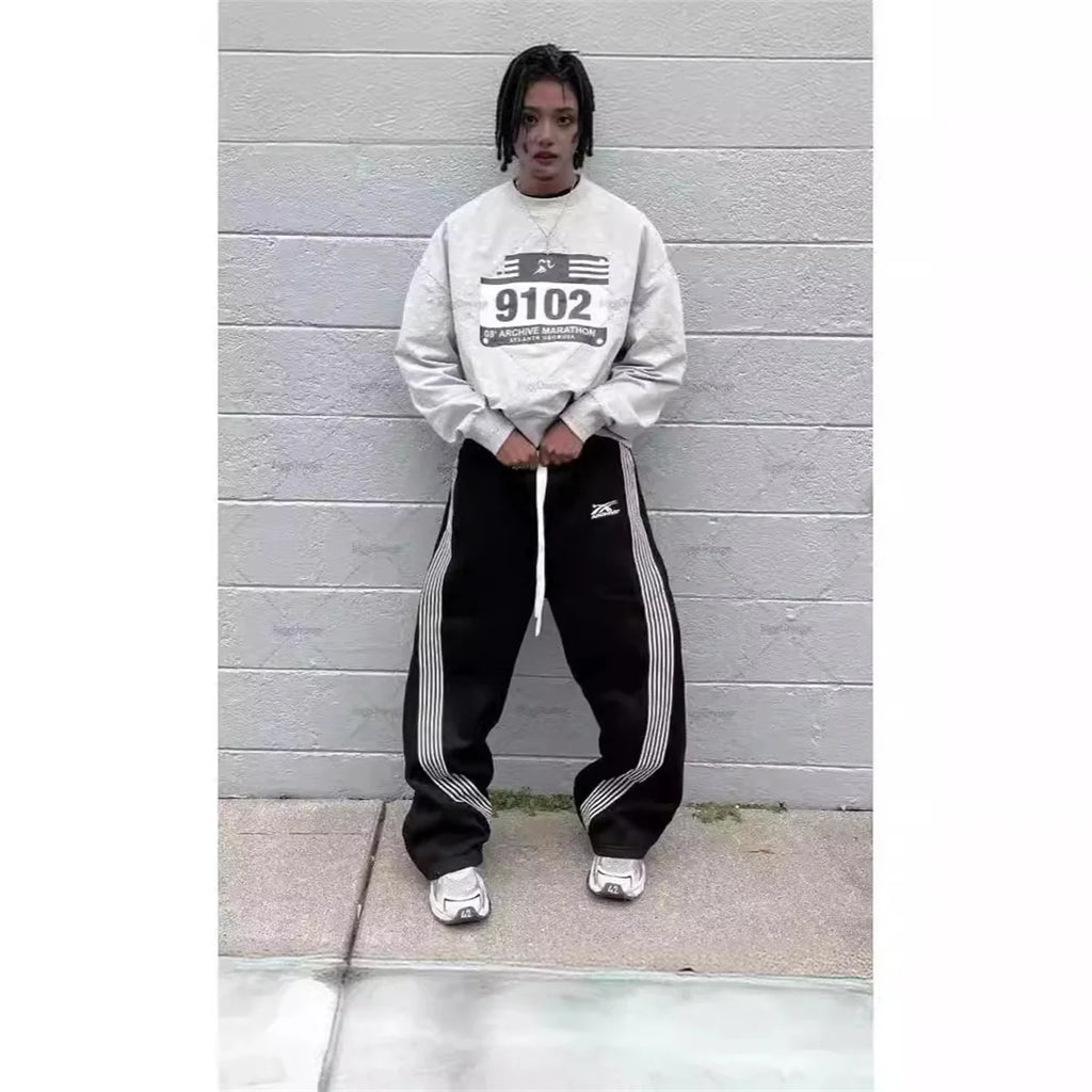 Wide-Leg Drawstring Utility Pants – Unisex