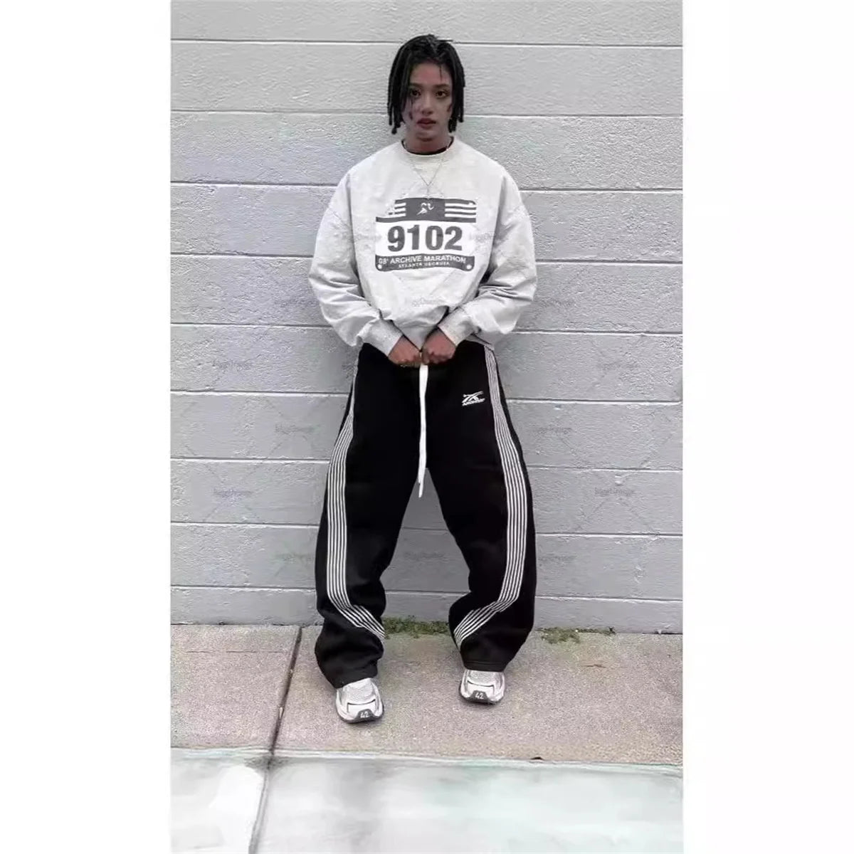 Wide-Leg Drawstring Utility Pants – Unisex