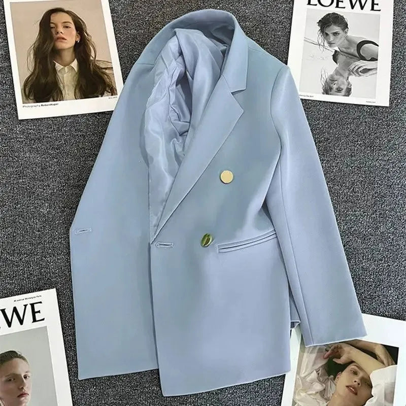 Double-Breasted Tailored Blazer – Women