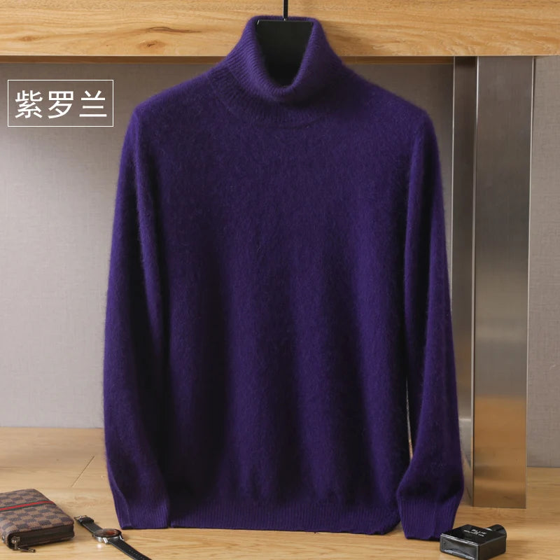 Cashmere-Blend Turtleneck Sweater – Men