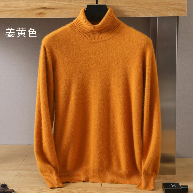 Cashmere-Blend Turtleneck Sweater – Men