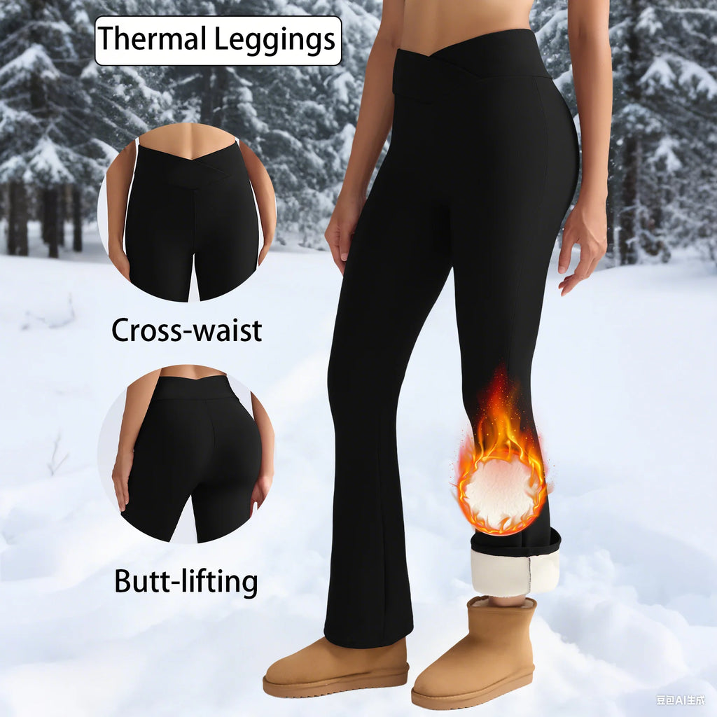 Legging évasé doublé de polaire – Femme