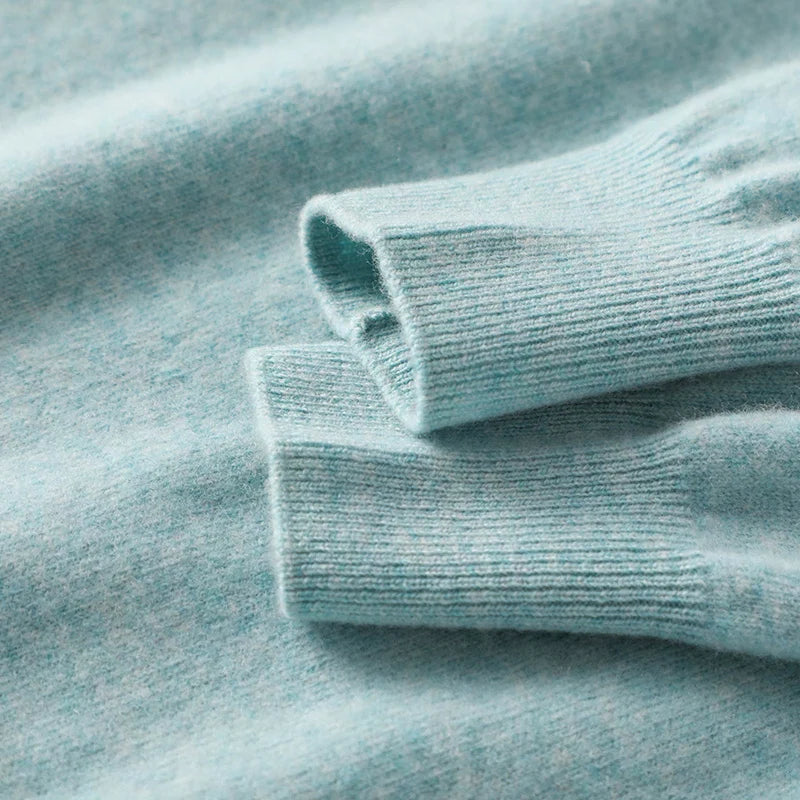 Pull fin en maille à col rond – Femme