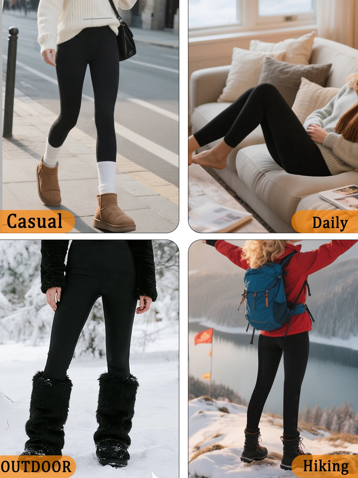 Legging thermique doublé de polaire – Femme