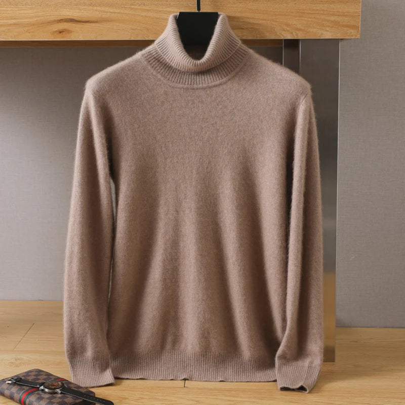 Cashmere-Blend Turtleneck Sweater – Men