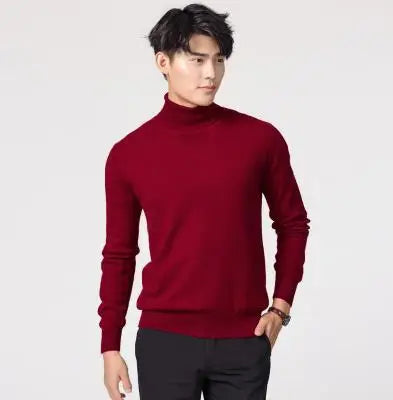 Soft Cashmere Feel Turtleneck – Men