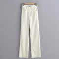 High-Waist Straight Leg Jeans – Women