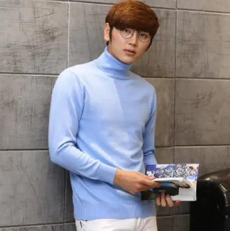 Soft Cashmere Feel Turtleneck – Men