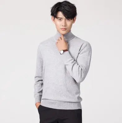 Soft Cashmere Feel Turtleneck – Men