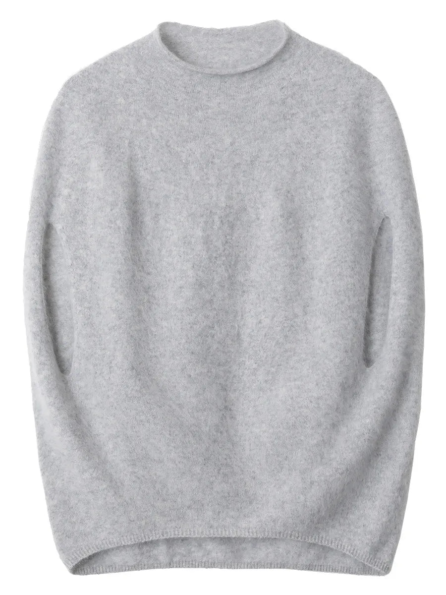 Oversized Turtleneck Wool-Blend Vest – Women