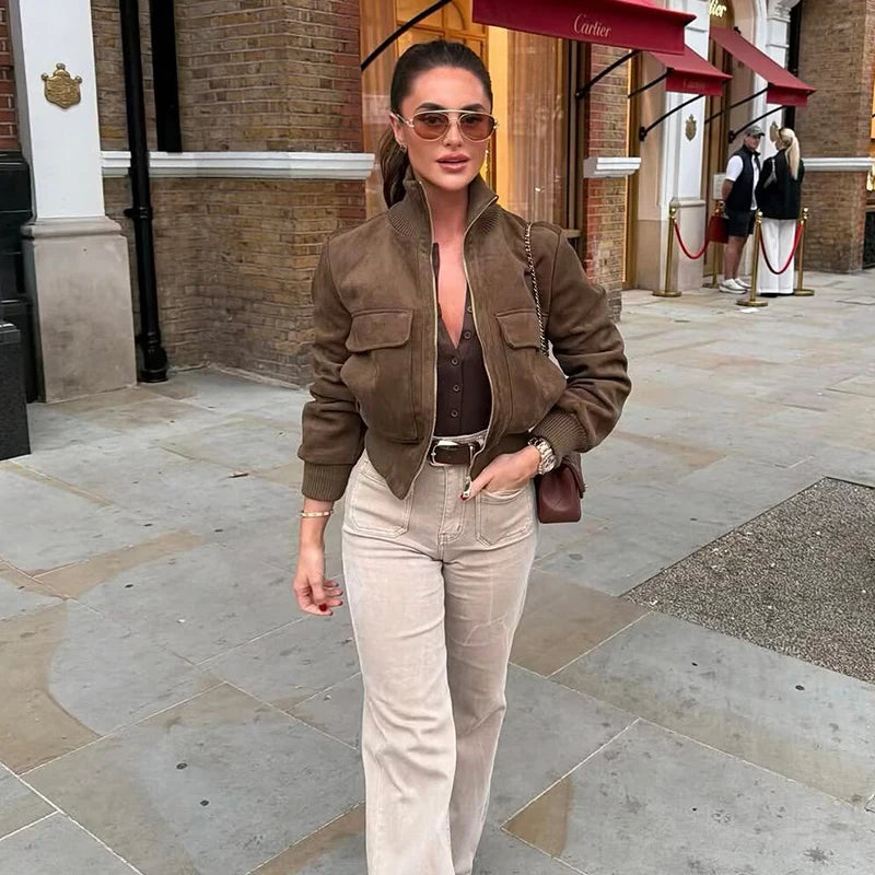 Veste utilitaire slim à poches – Femme