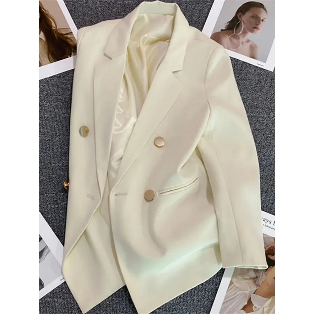 Double-Breasted Tailored Blazer – Women