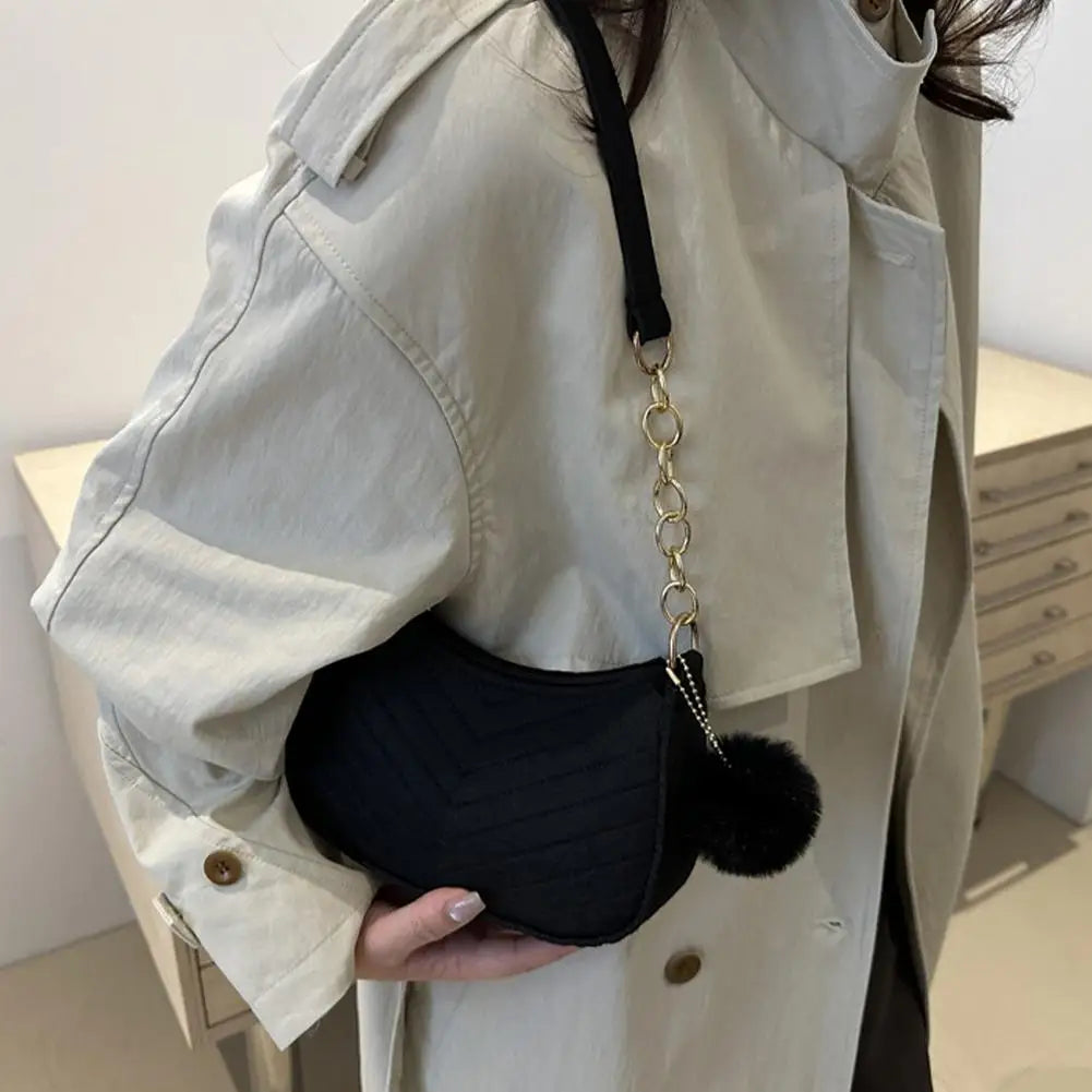 Mini Felt Saddle Shoulder Bag – Women
