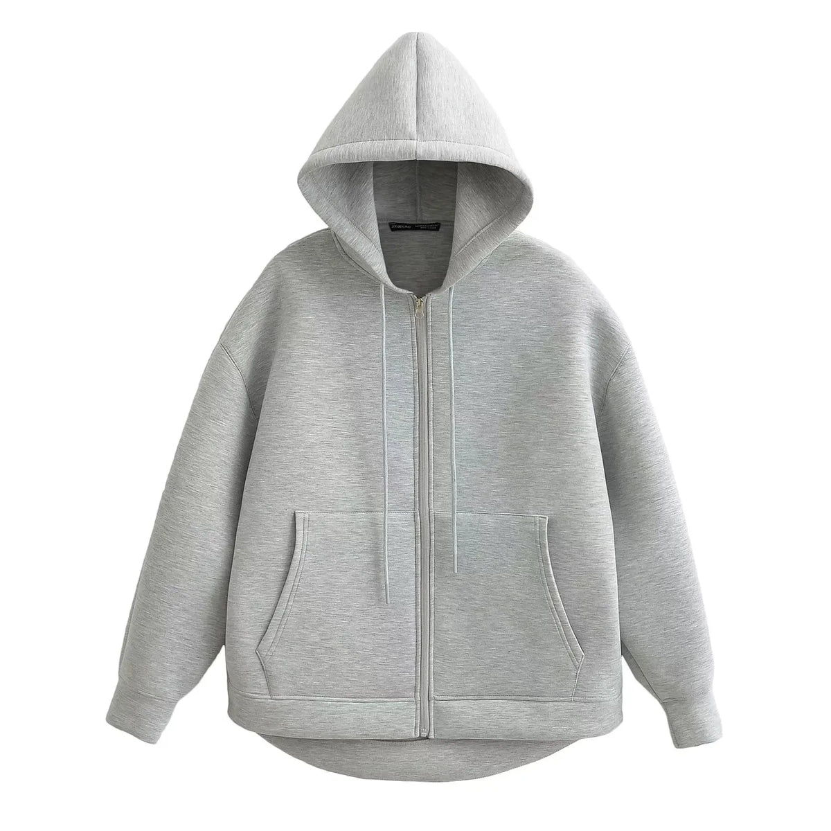 Veste à capuche zippée oversize – Femme