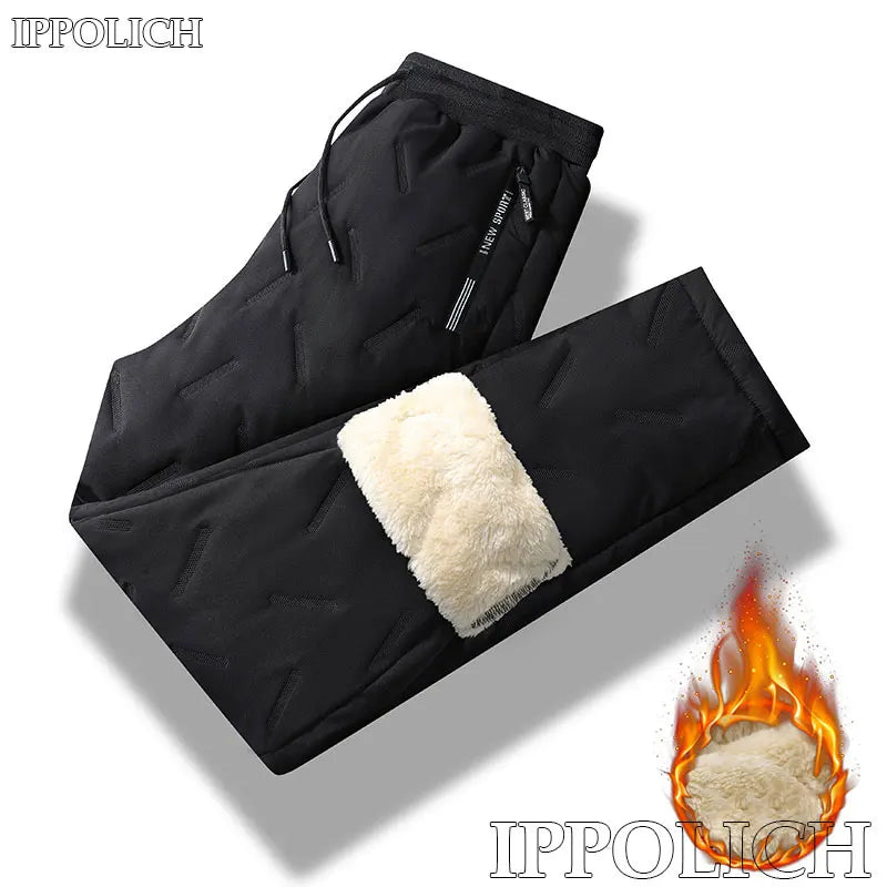 Jogging coupe-vent doublé en polaire – Homme