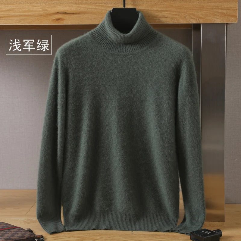 Cashmere-Blend Turtleneck Sweater – Men