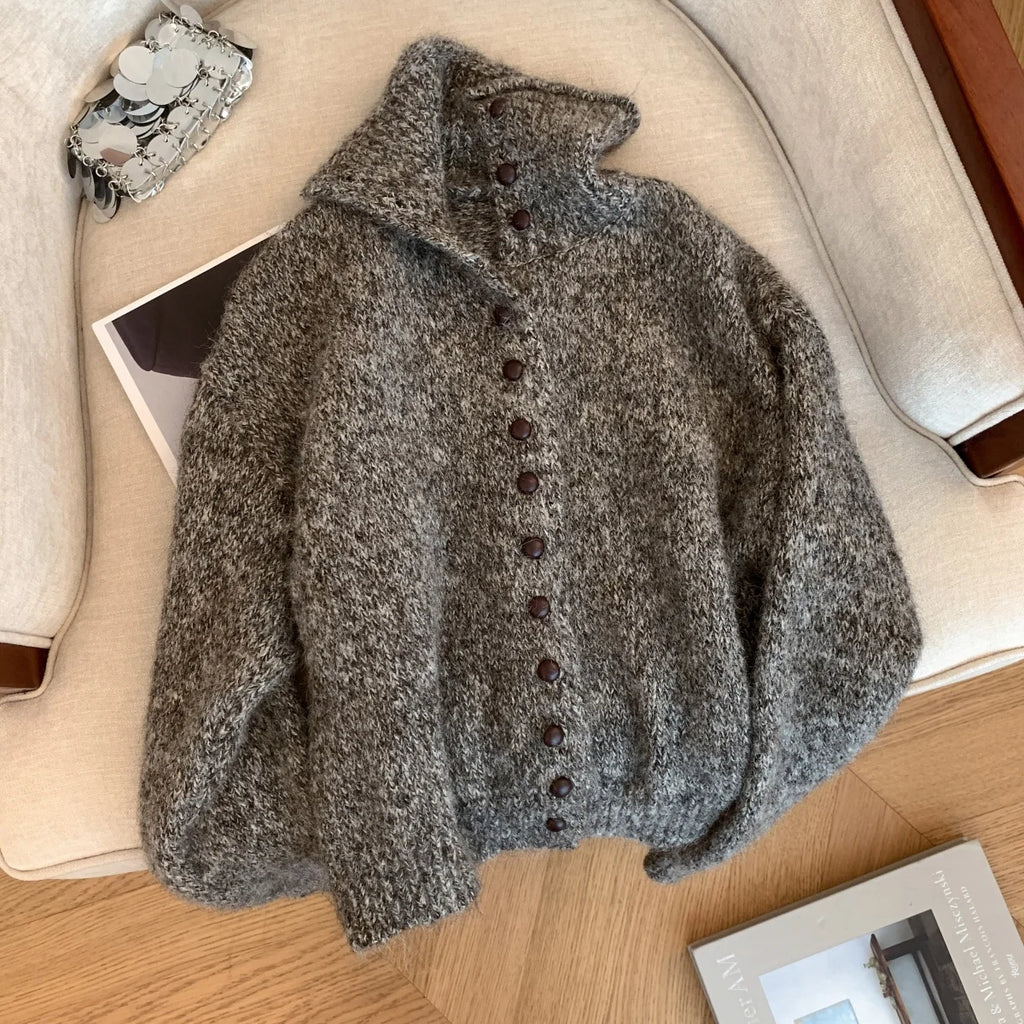 Gilet col roulé rétro – femme