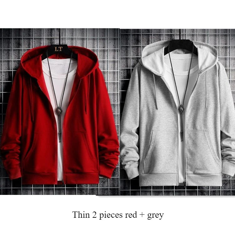 Sherpa-Lined Zip Hoodie – Men