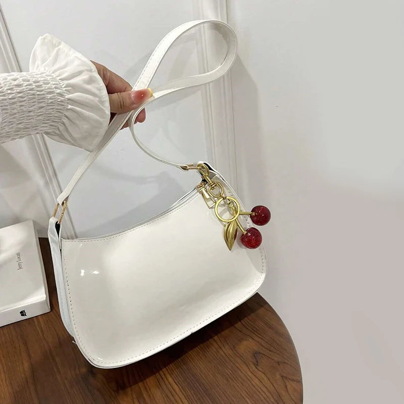 Sac bandoulière en simili cuir – Femme