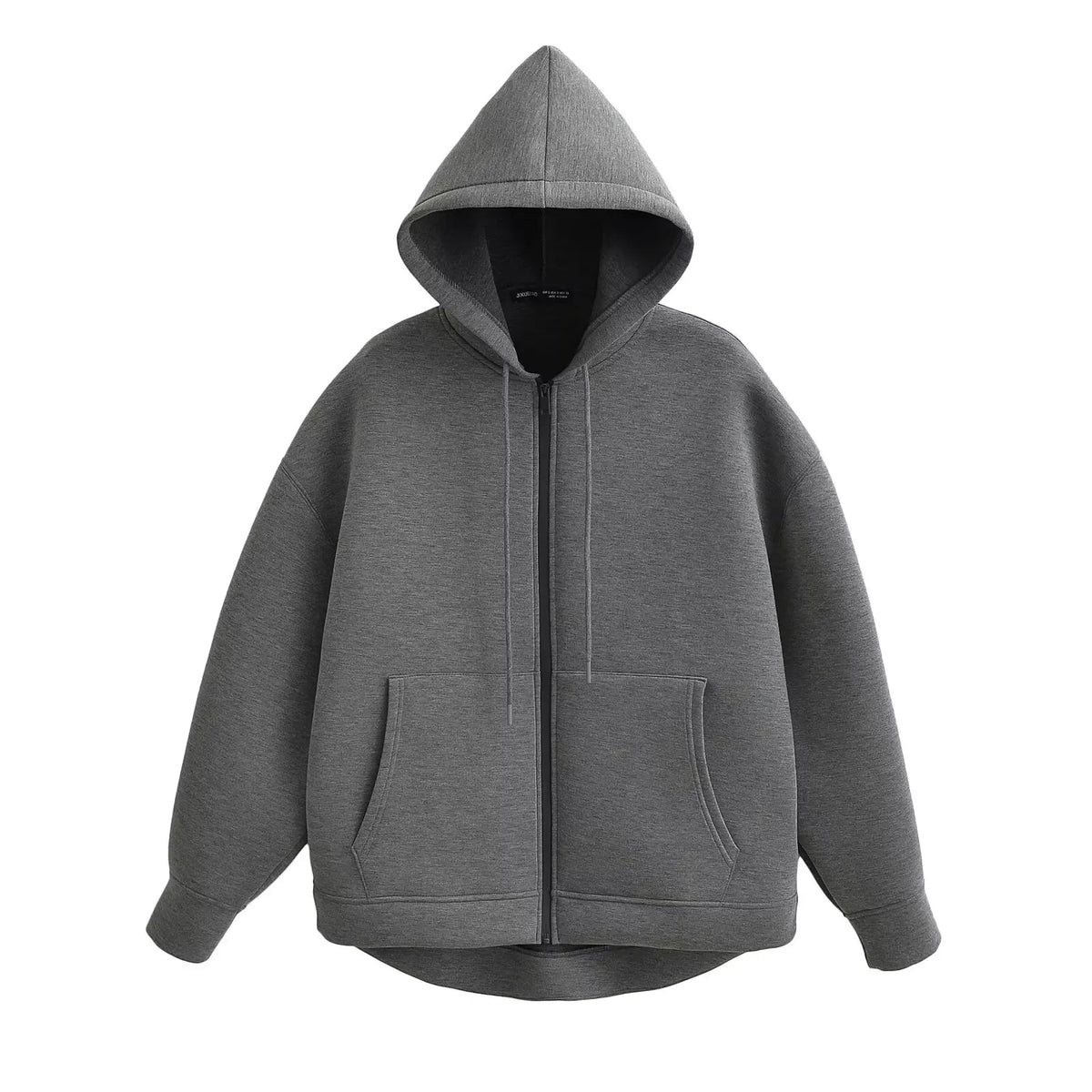 Veste à capuche zippée oversize – Femme