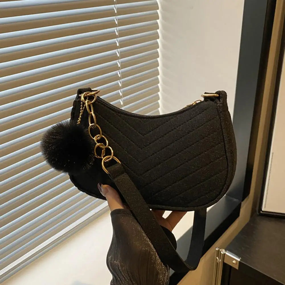 Mini Felt Saddle Shoulder Bag – Women