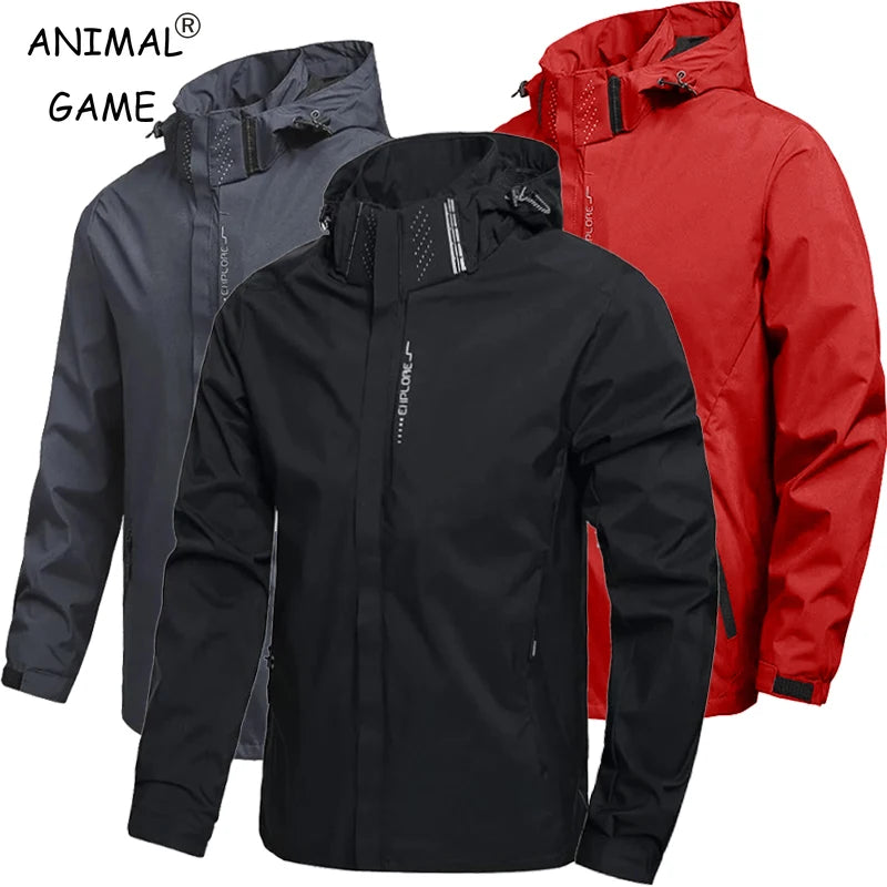 Packable Hooded Rain Jacket – Men