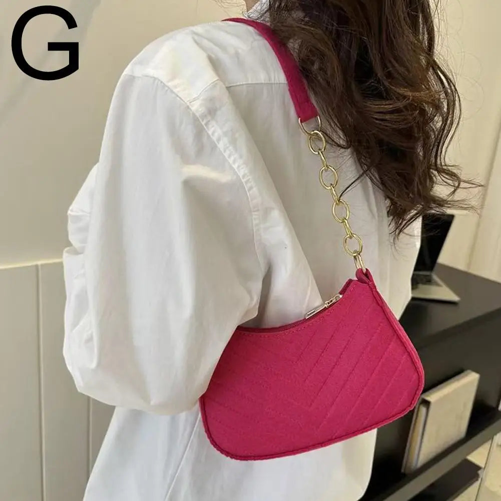 Mini Felt Saddle Shoulder Bag – Women