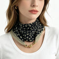 Foulard effet soie à imprimé léopard – Femme