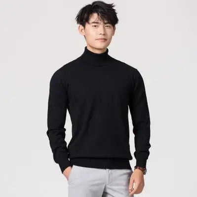 Soft Cashmere Feel Turtleneck – Men