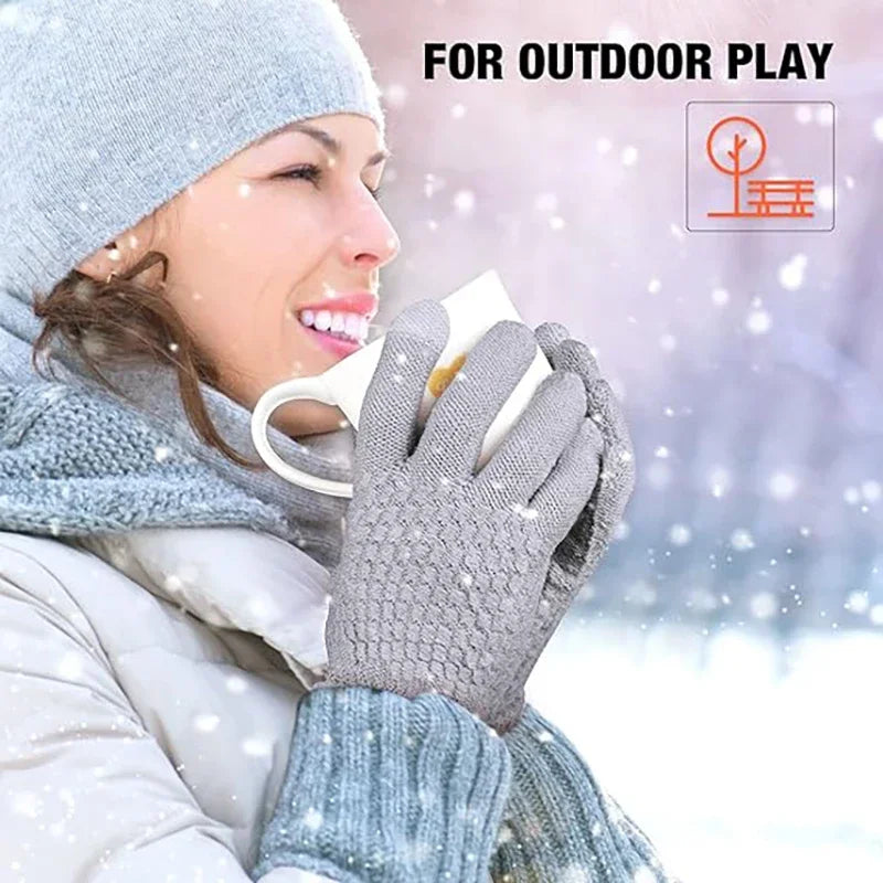 Touchscreen Fleece-Lined Gloves – Unisex