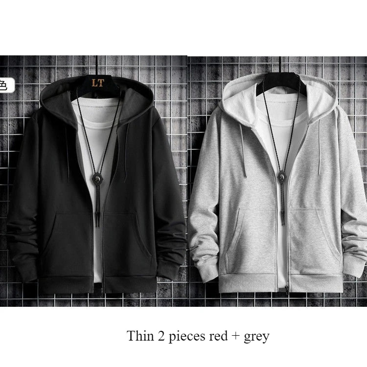 Sherpa-Lined Zip Hoodie – Men