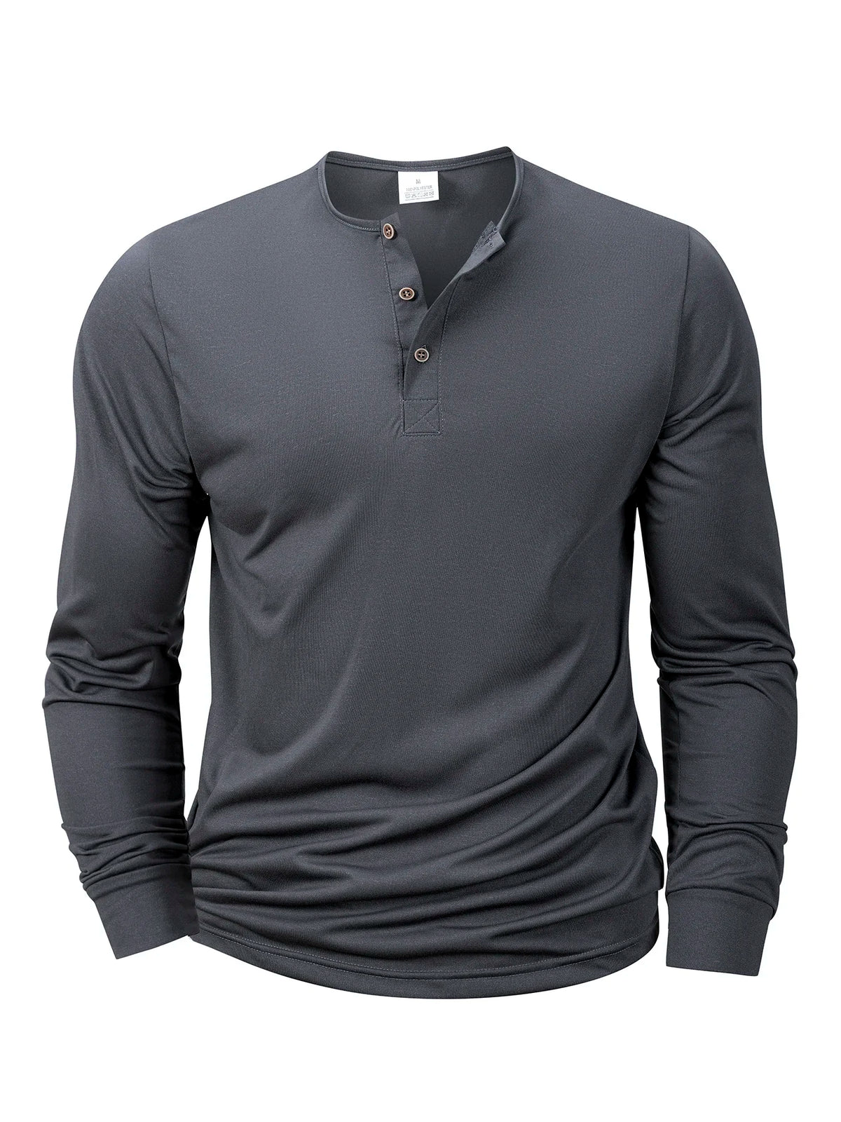 Long-Sleeve Henley Tee – Men