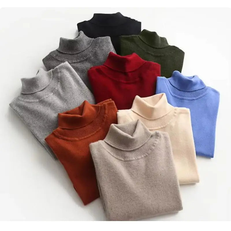 Soft Cashmere Feel Turtleneck – Men