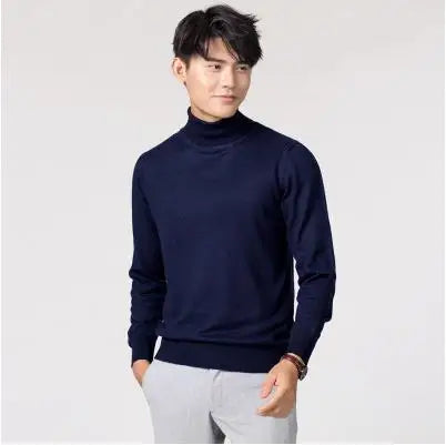 Soft Cashmere Feel Turtleneck – Men