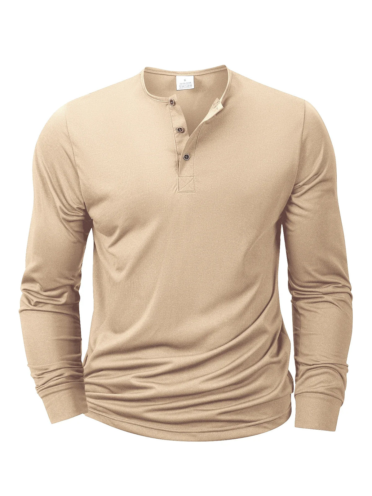 Long-Sleeve Henley Tee – Men