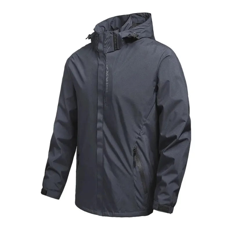 Packable Hooded Rain Jacket – Men
