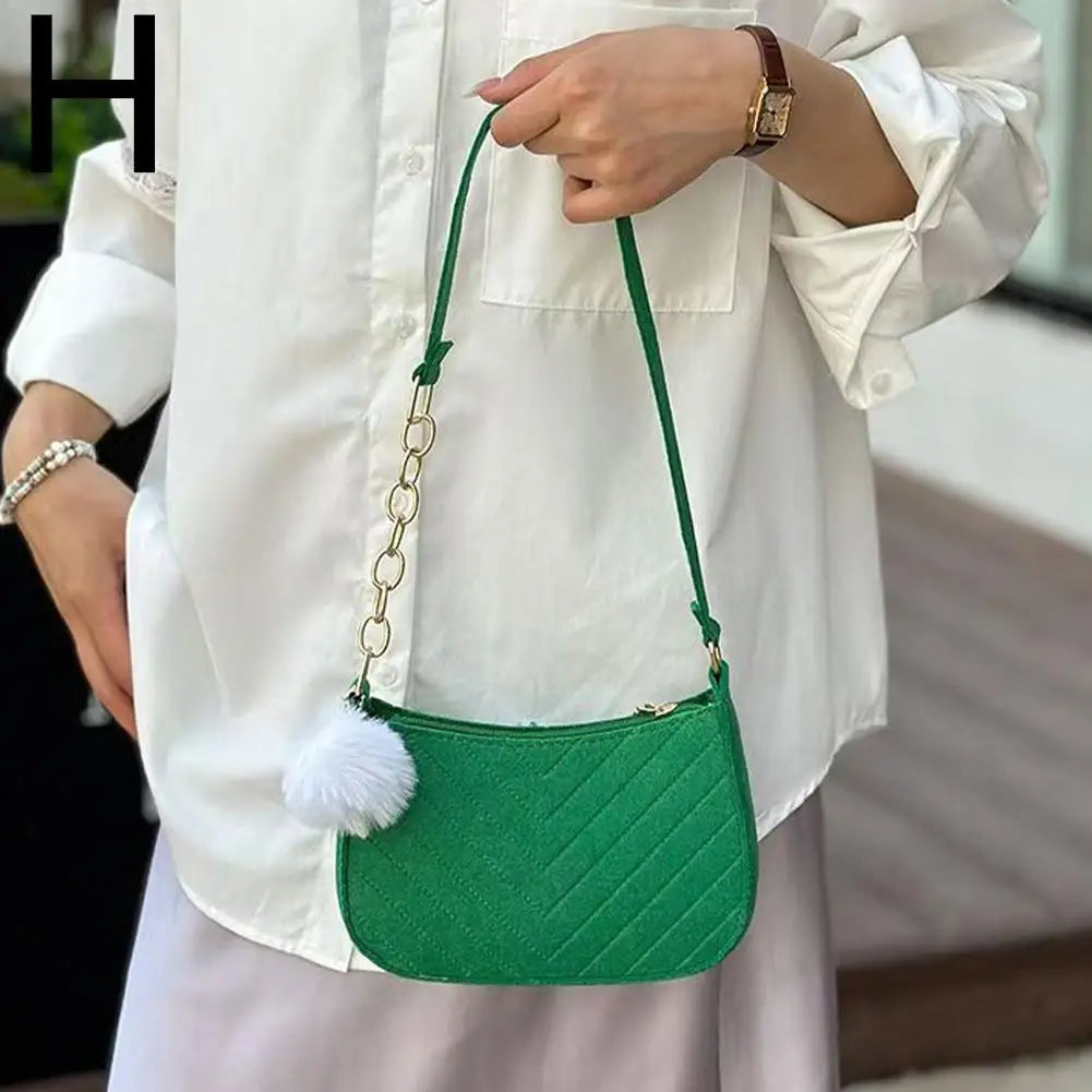 Mini Felt Saddle Shoulder Bag – Women