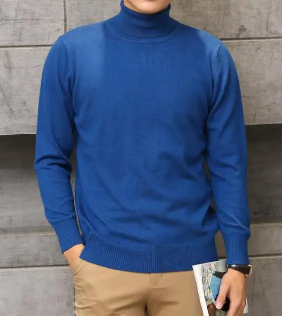 Soft Cashmere Feel Turtleneck – Men