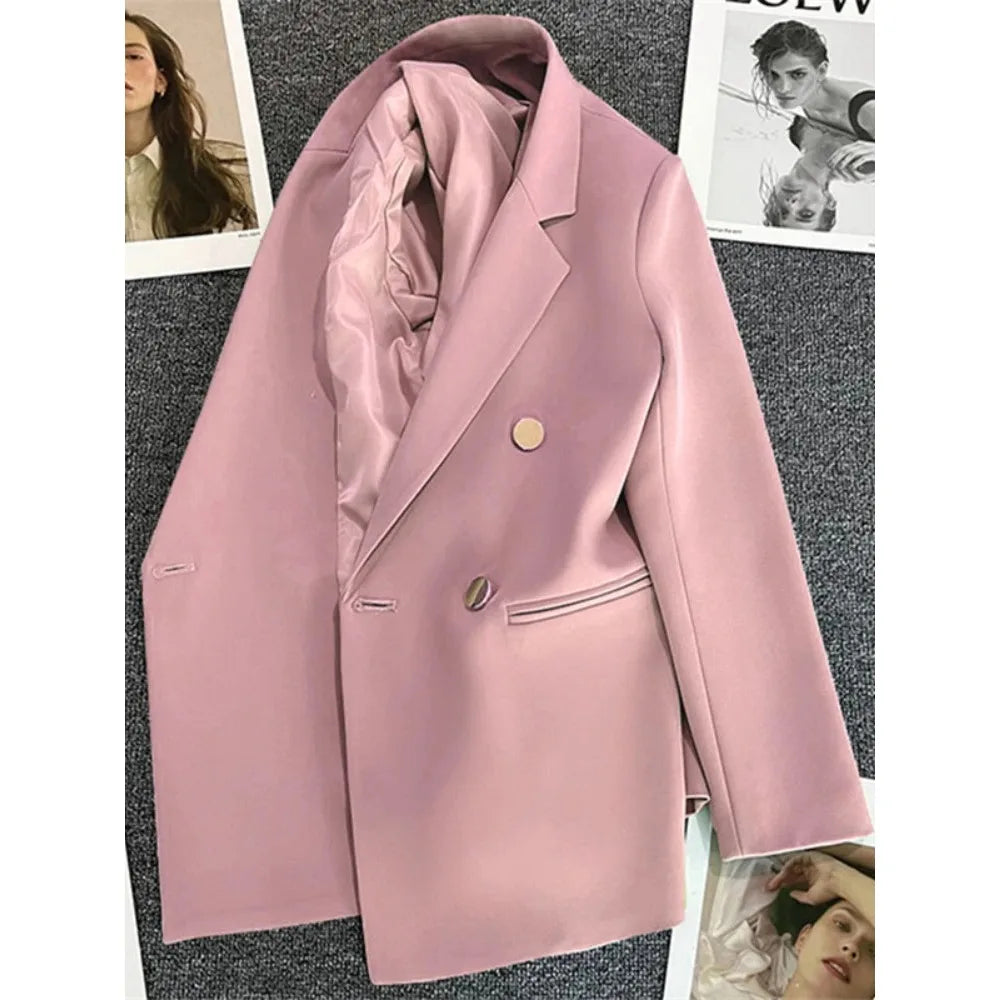 Double-Breasted Tailored Blazer – Women