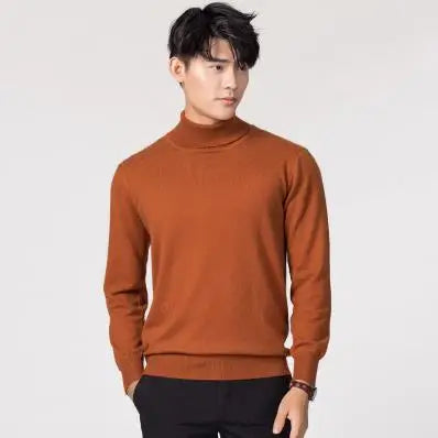 Soft Cashmere Feel Turtleneck – Men