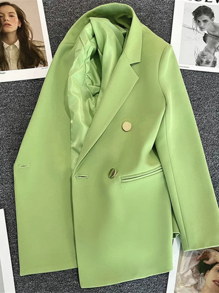 Double-Breasted Tailored Blazer – Women